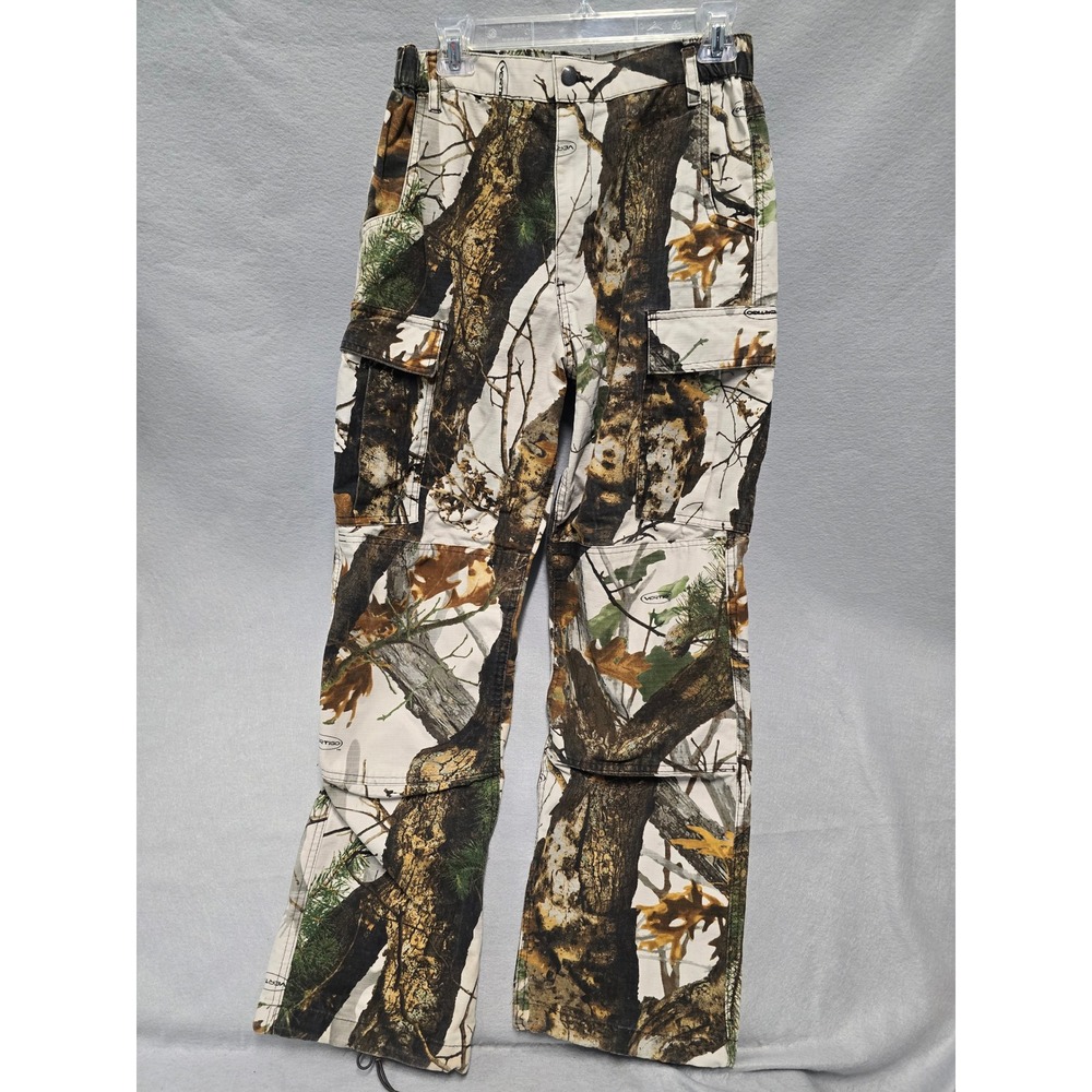 Native Species Camo Cargo Pants Men Vertigo Medium Snow Tactical Hunting Trouser